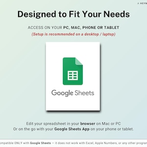 Spreadsheet huurbetalingen Huurdersgrootboek Google Spreadsheets Verhuurder Rent Tracker Huurderstracker Property Rent Tracker Boekhoudsjabloon afbeelding 9