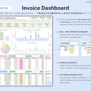 Invoice & Client Tracker Spreadsheet for Small Business CRM Google Sheets Invoice Tracker Generator Excel Lead Management Payment Tracker image 8