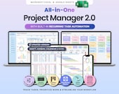 Project Management Spreadsheet Team Project Task Tracker Google Sheets Excel Timeline Planner Kanban Board Gantt Chart Eisenhower Matrix