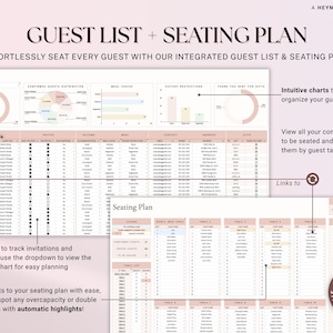 Wedding Planner Spreadsheet Google Sheets Wedding Planning Checklist Wedding Budget Expense Tracker Wedding Itinerary Guest List To Do List image 6