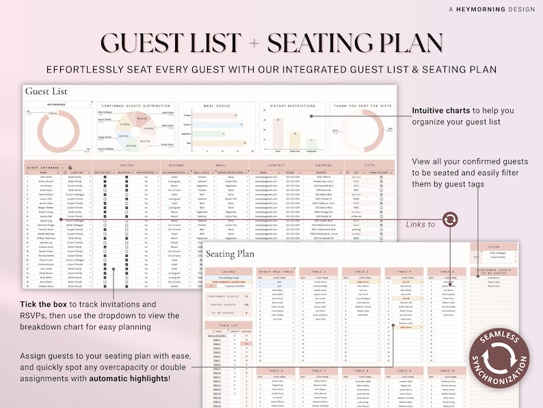 Wedding Planner Spreadsheet Google Sheets Wedding Planning Checklist Wedding Budget Expense Tracker Wedding Itinerary Guest List To Do List image 6