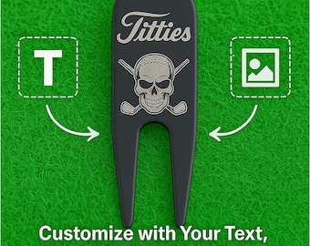 Personalized Golf Divot Tool: Laser Engraved Metal Ball Marker