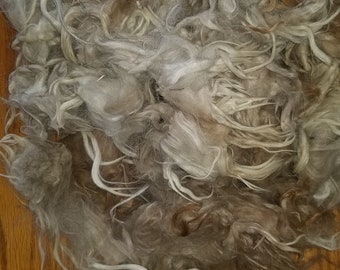 XENEAS 1# 4 oz  neck light fawn suri alpaca fiber