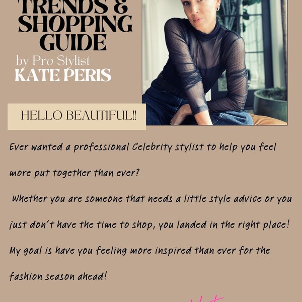 The Spring Summer '24 Shopping Guide by Pro Stylist, KATE PERIS