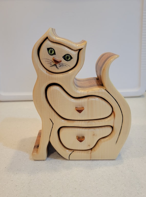 Cat Band Saw Box Pattern: Wood Keepsake Jewelry Box (PDF). - Etsy