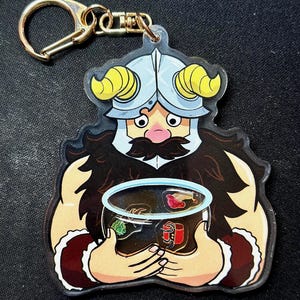 SENSHI Delicious in Dungeon Meshi SHAKER Rainbow Acrylic Double Sided Keychain