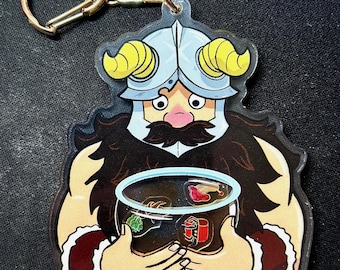 SENSHI Delicious in Dungeon Meshi SHAKER Rainbow Acrylic Double Sided Keychain