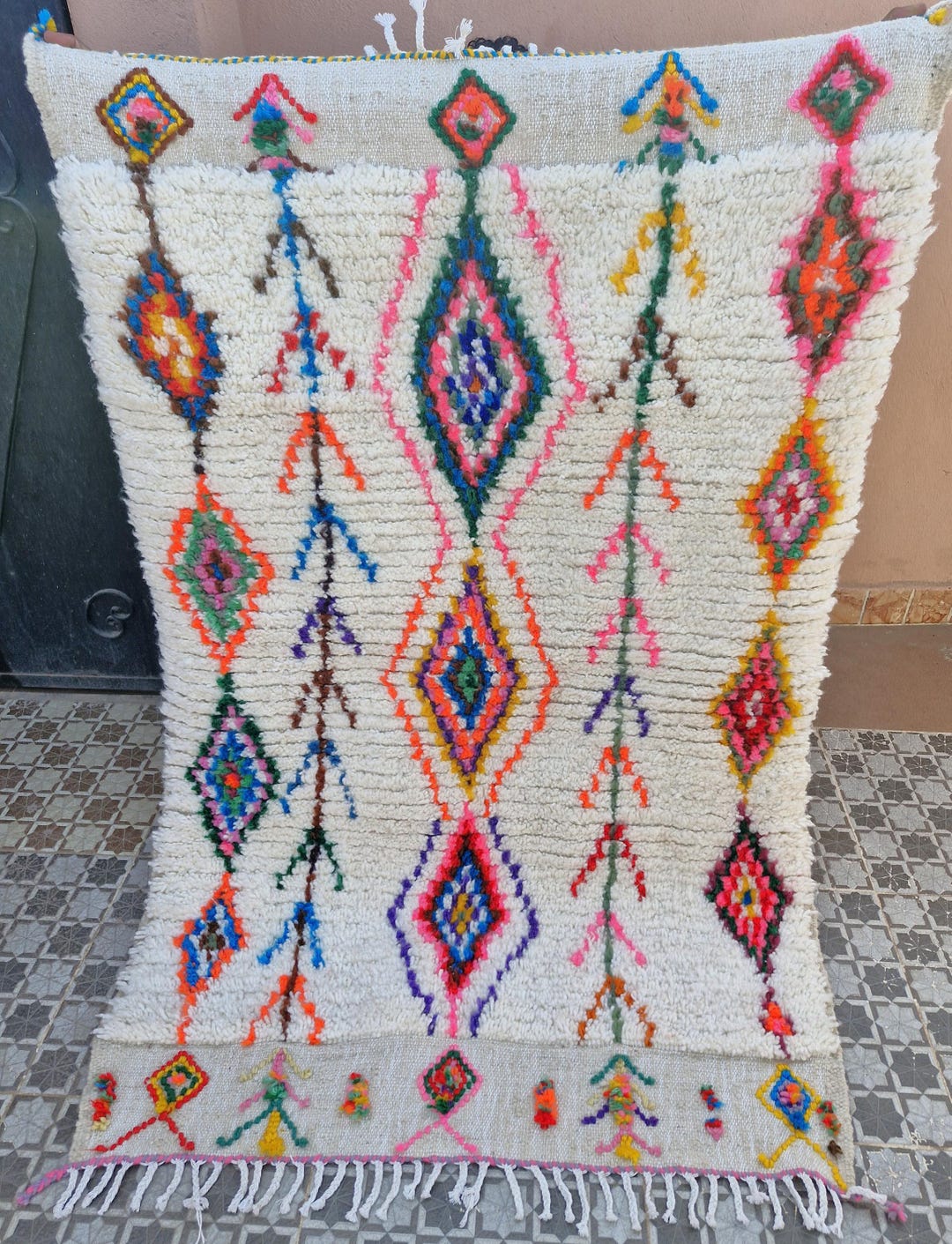 Azilal Berber Rug - 170 X 105 Cm - Colorful Handmade Berber Rug ...