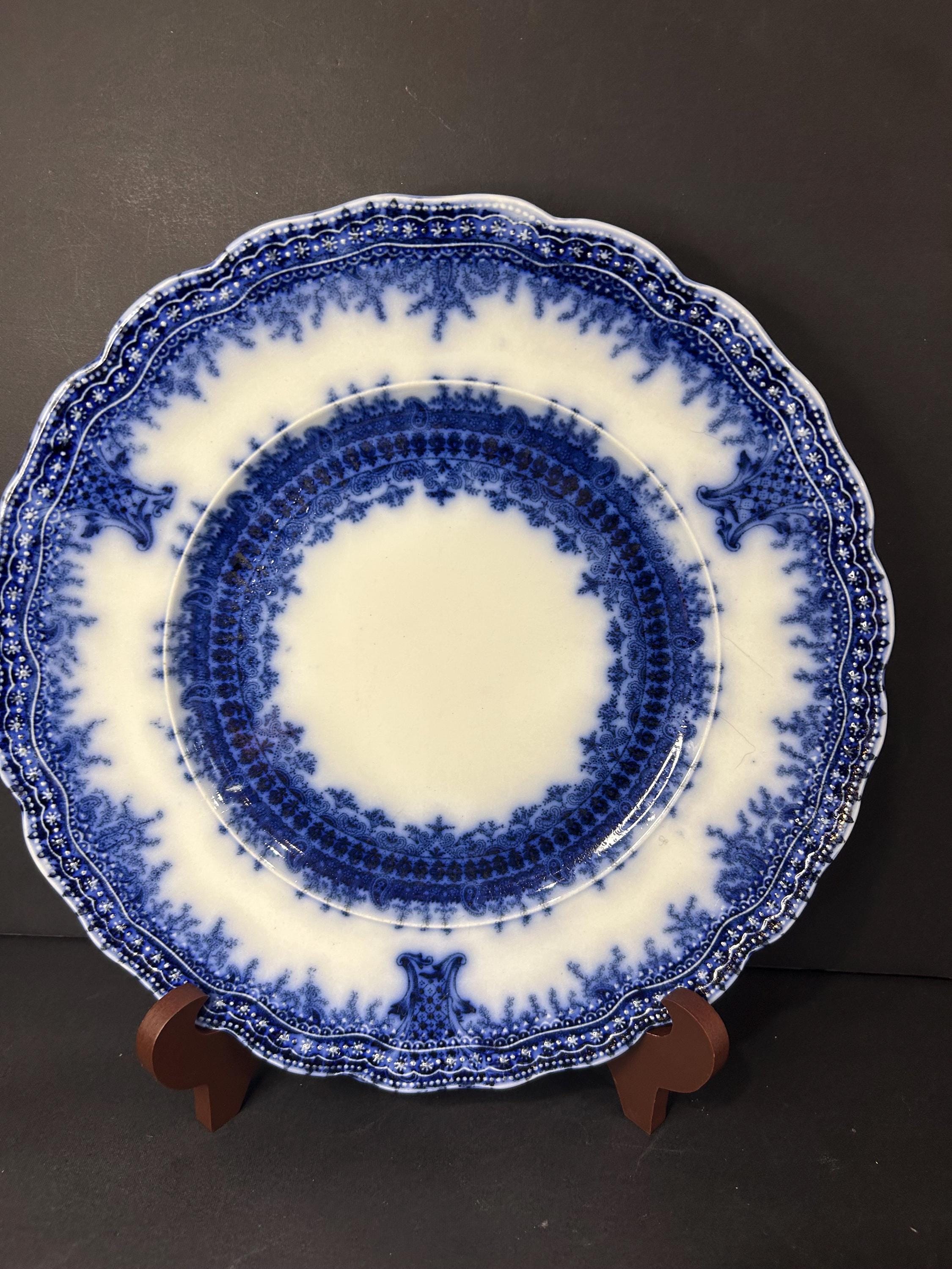 フローブルー Wood & Son flow blue プレート Antique Flow Blue