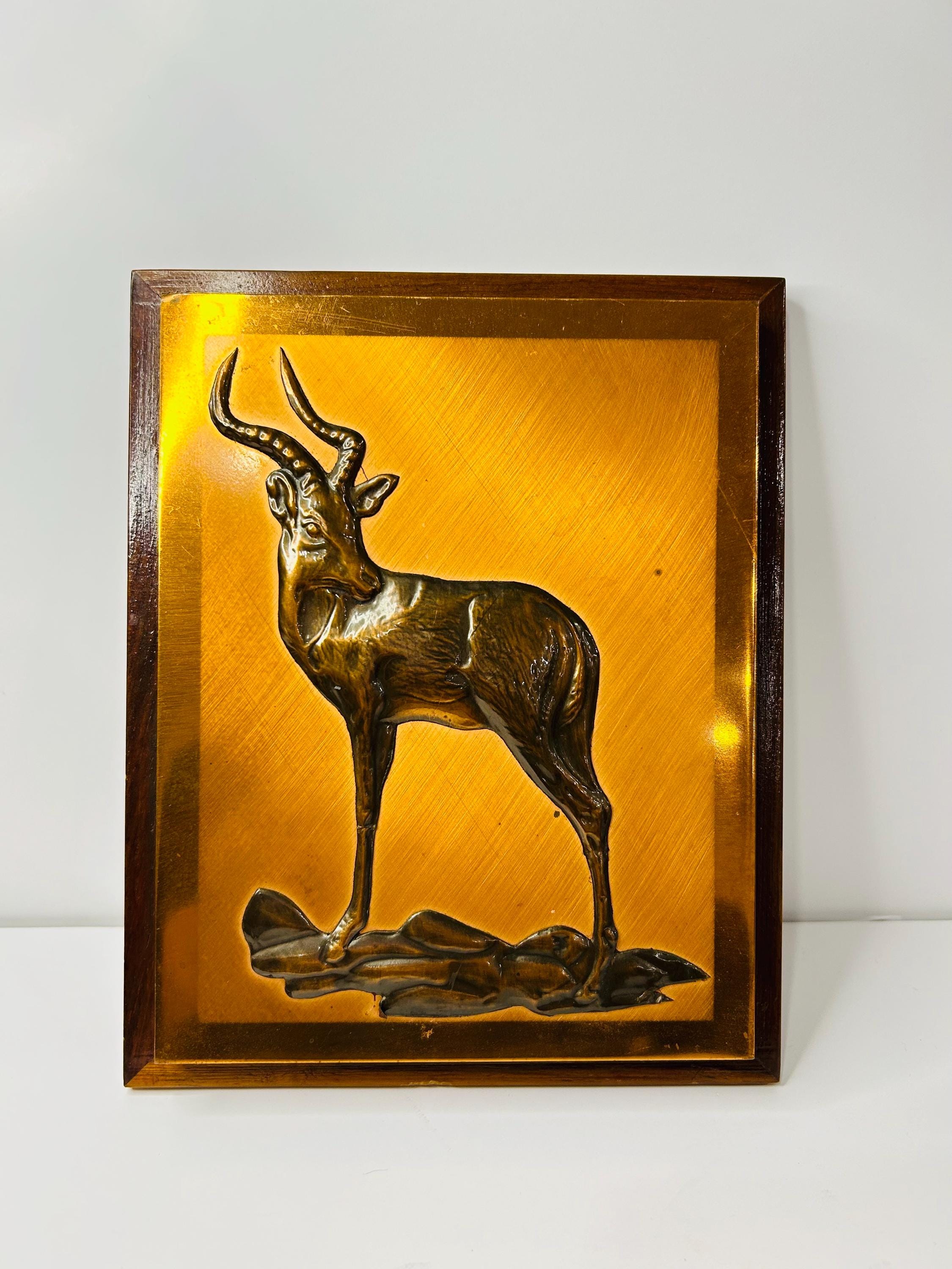 3D Copper Impala Art, Dennis Thomson Original, South African Wall