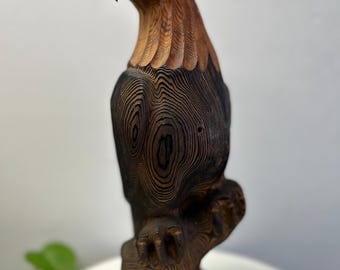 ヴィンテージ アイアンウッド イーグル バード 彫刻 9インチ - Etsy 日本