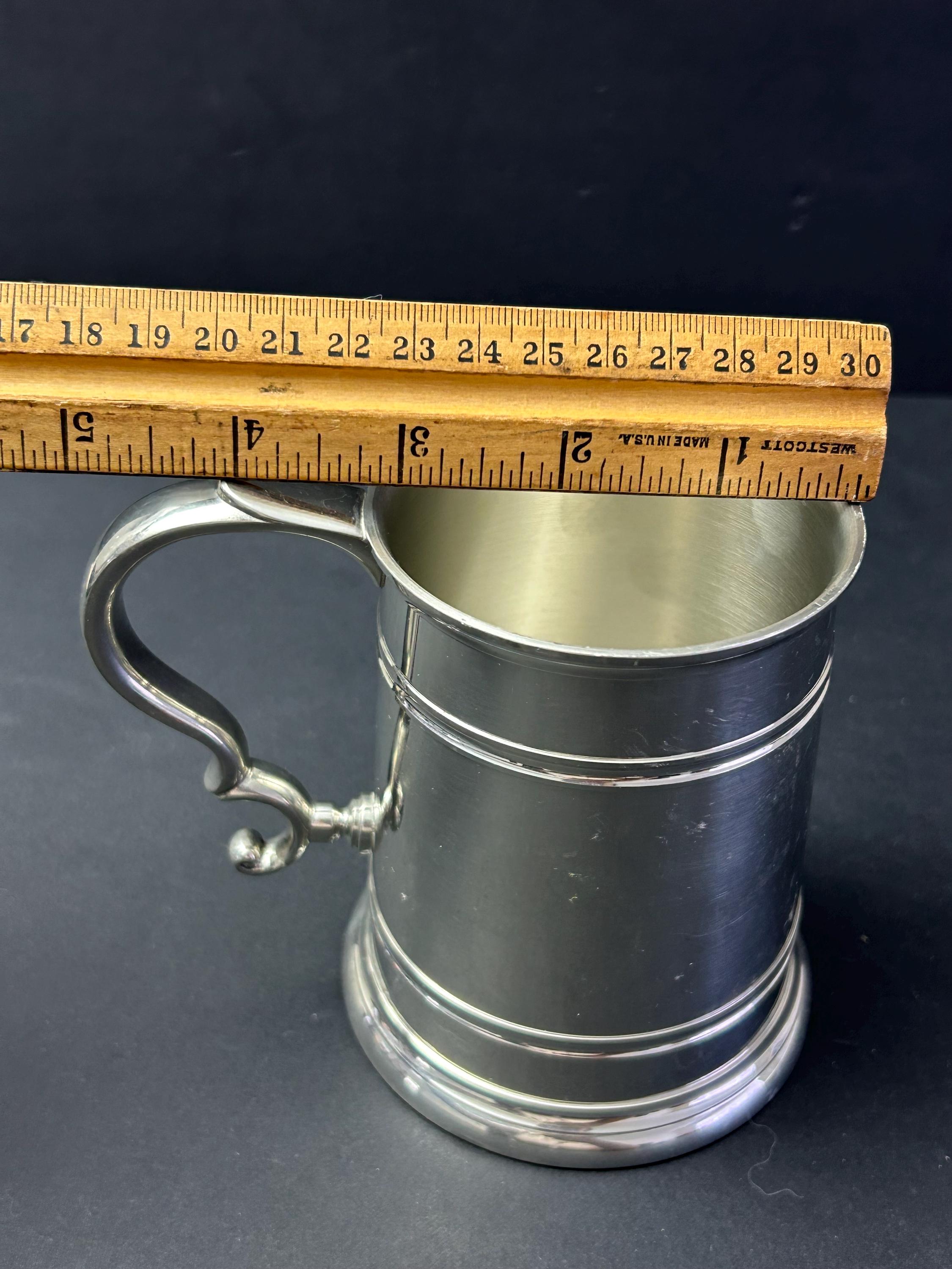 Vintage Royal Selangor Pewter 97% Tankard/mug 4.5”,cottagecore