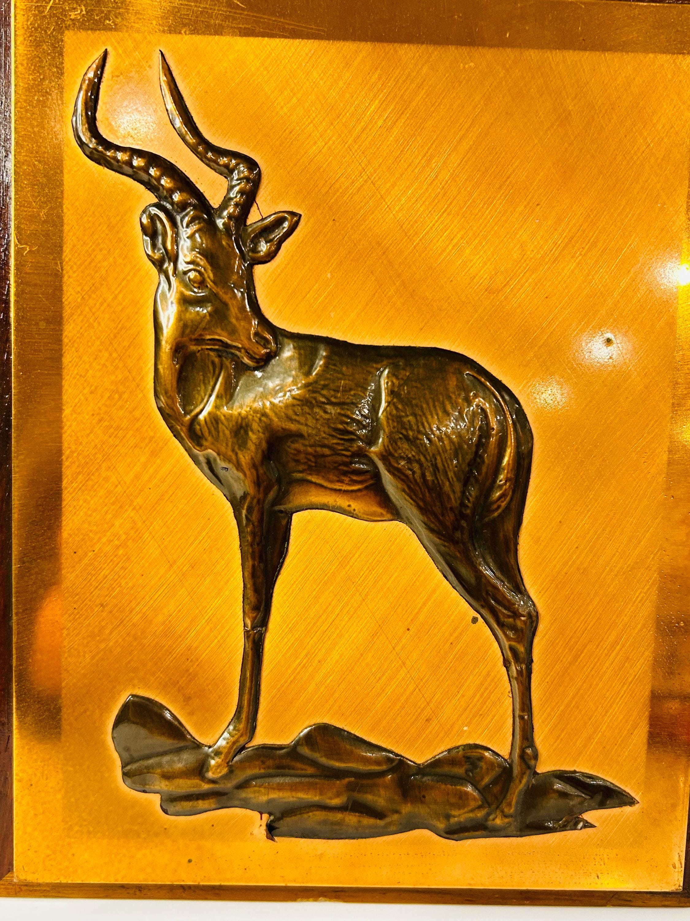 Copper Art 3D Impala Dennis Thomson Original Products 6.5”x8