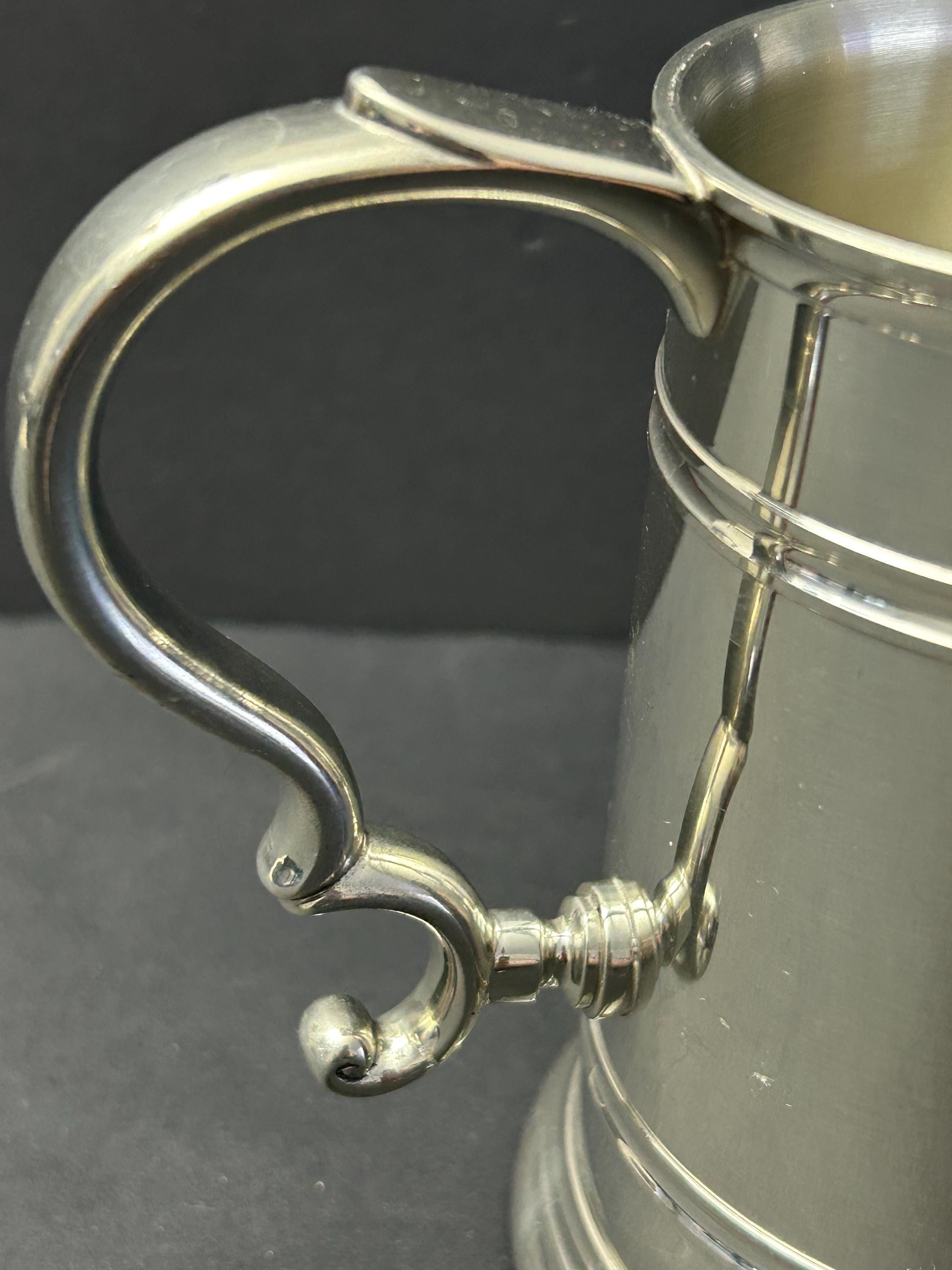 Vintage Royal Selangor Pewter 97% Tankard/mug 4.5”,cottagecore
