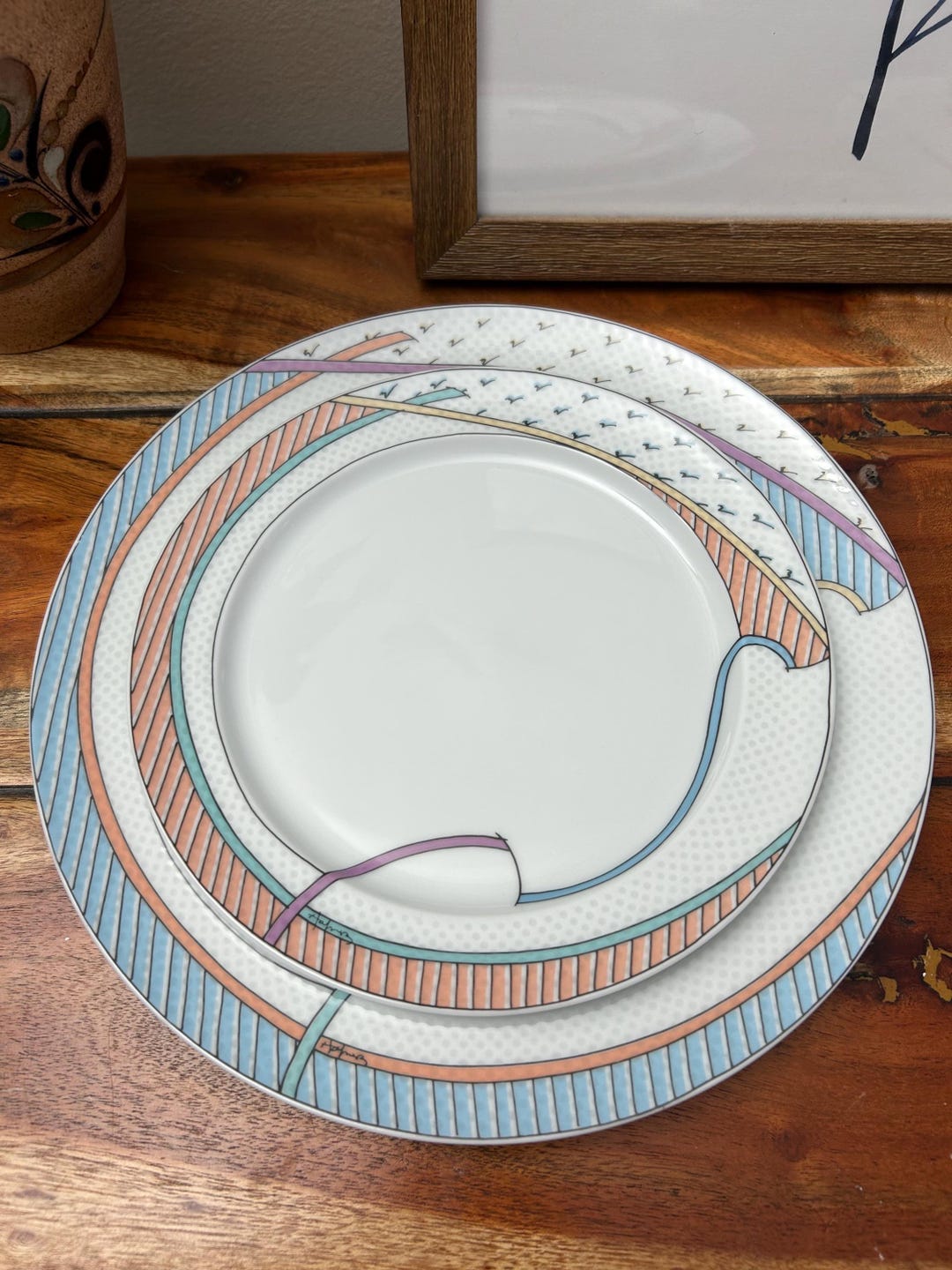 vintage-rosenthal-new-wave-plate-set-dorothy-hafner-design-germany