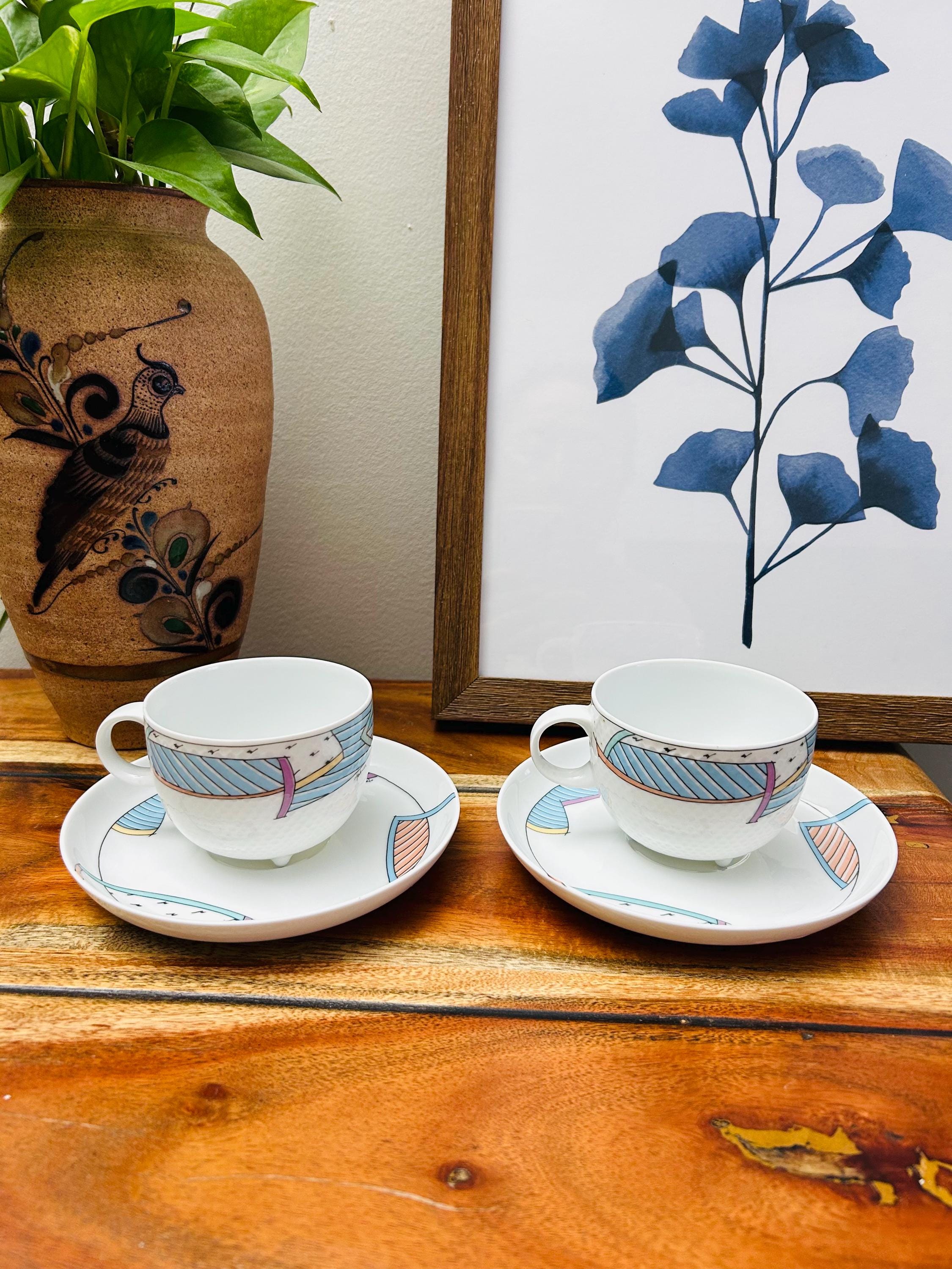 Vintage Rosenthal New Wave Cup & Saucer - Dorothy Hafner Design