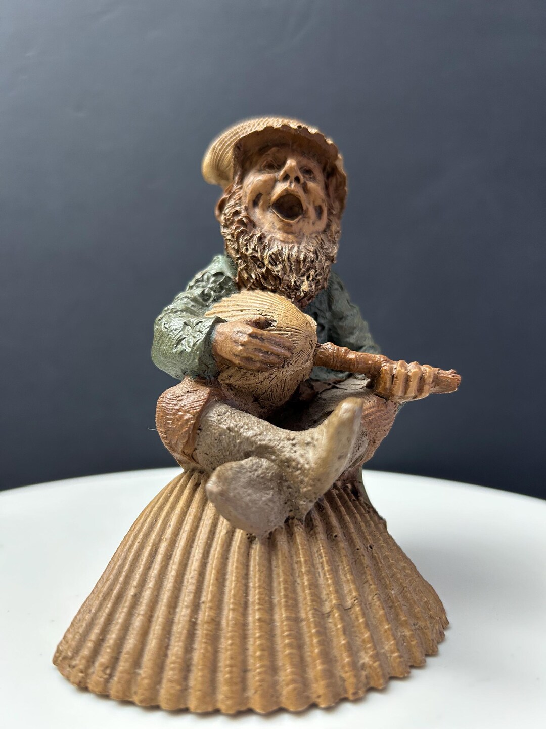 Vintage Tim Wolfe & Tom Clark Gnome Jacques Sea Shell Musician