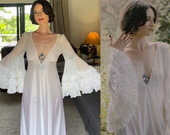 Bridal Morning Gown - Vintage with Boho Sleeve