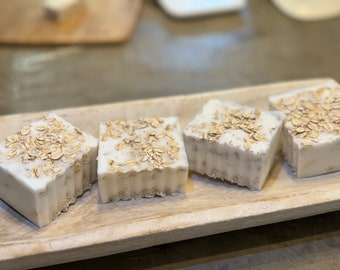 Farina d'avena + sapone al latte di capra alla lavanda