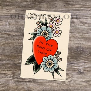 Tot het einde der tijden - aandenken - tattoo art print