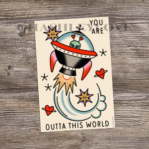 Outta This World - aandenken - tattoo-kunstprint