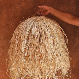 raffia pendant light , hanging lamp shade in raffia