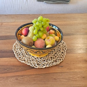 placemat made of palm leaf rope set of 6