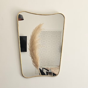 Moroccan handmade brass wall mirror