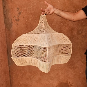 raffia pendant light , hanging lamp shade in raffia