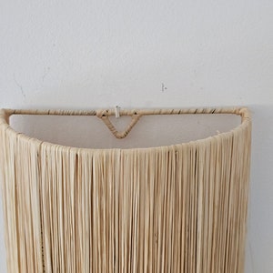 Handgjord Raffia Vägglampa: Marockansk Dekorbelysning bild 5