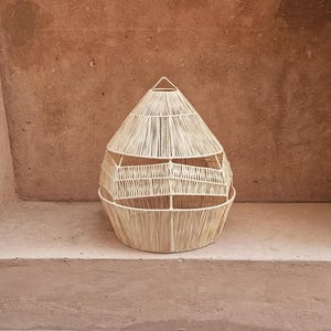 raffia pendant light , hanging lamp shade in raffia
