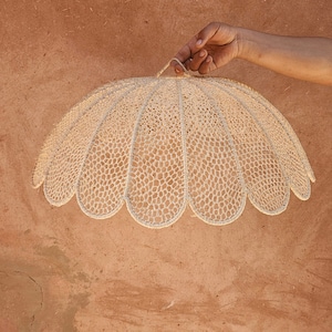 raffia pendant light , hanging lamp shade in raffia