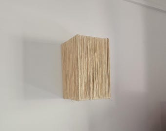 Handcrafted Raffia Wall Sconce: Moroccan Decor Lighting