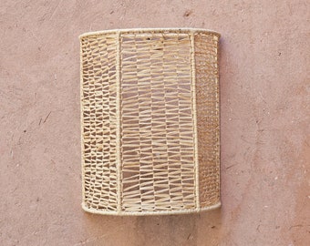 Raffia Wall Sconce - Artisanal Wall Decor Lighting