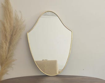 Moroccan handmade brass wall mirror