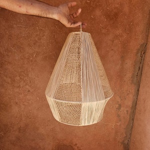 raffia pendant light , hanging lamp shade in raffia