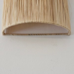 Handgjord Raffia Vägglampa: Marockansk Dekorbelysning bild 6
