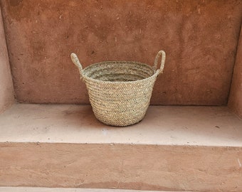 Panier rond avec pompons idéal pour tout rangement