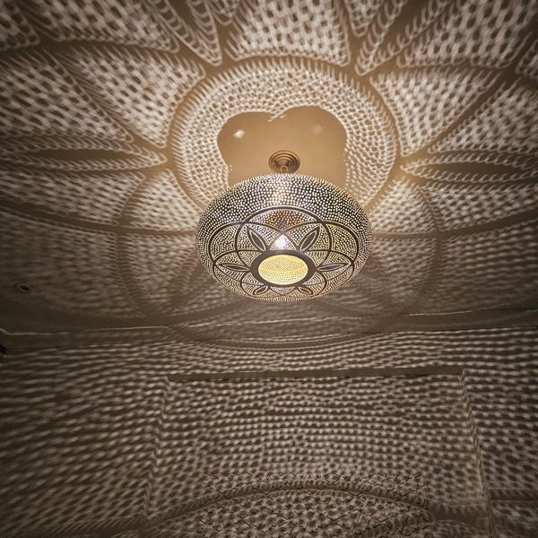 Marockansk mässingshänglampa