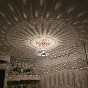 Moroccan brass pendant light