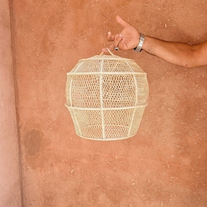 raffia pendant light , hanging lamp shade in raffia