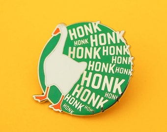 Honk Honk Honk Enamel Pin - Untitled Goose Game - Gamer Pin - Lapel Pin