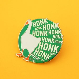Honk Honk Honk Enamel Pin - Untitled Goose Game - Gamer Pin - Lapel Pin