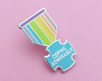 38mm Positivity Pin Badge Adulting Badge
