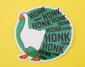 HONK HONK HONK Vinyl Sticker - Sticker jeu d'oie sans titre