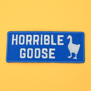 Horrible Goose Iron On Patch - Untitled Goose Game Patch - Honk