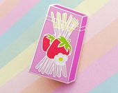 Snack Sticks Enamel Lapel Pin Badge