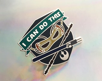 I Can Do This Enamel Pin Badge - Star Wars Rey Pin - Positivity Pin