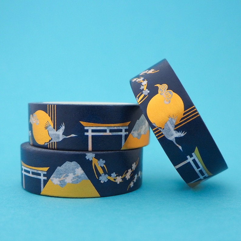 Japan Gold Foil Washi Tape Etsy