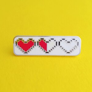 Heart Container Enamel Pin Badge Zelda Pin Geek Badge Lapel Pin image 2